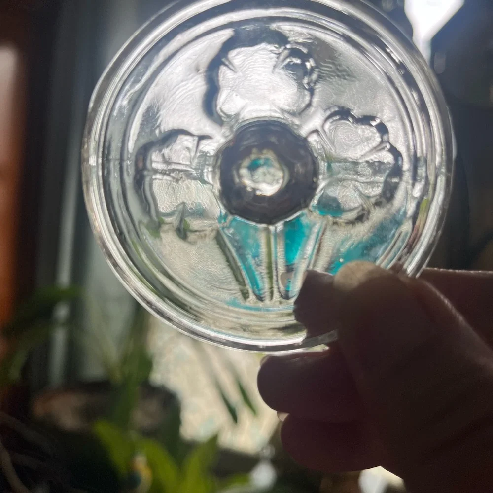 Vintage Williams Sonoma Clear Glass cookie stamps